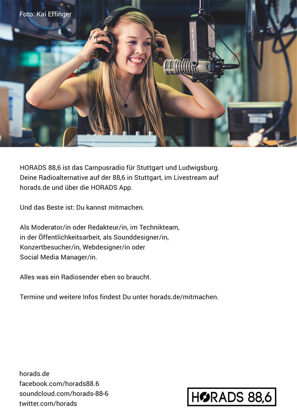 Poster mit Informationen zu Horads