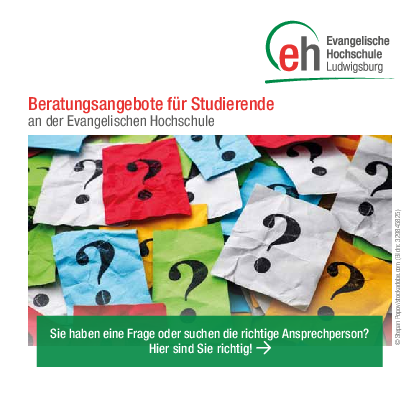 Ansicht Flyer mit Beratungsangeboten für Studierende