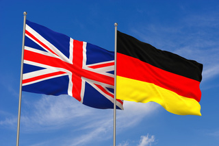 Flaggen Deutschland - Großbritannien