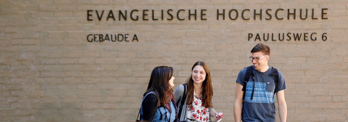 Three students in conversation